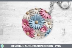 Gorgeous3D Flowers Keychain design.