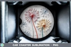 Gorgeous3D Flowers Car Coaster design.