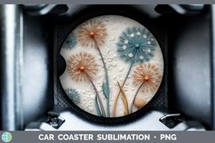 Gorgeous3D Flowers Car Coaster design.