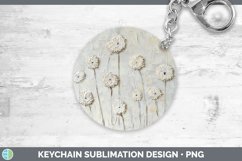 Gorgeous3D Flowers Keychain design.