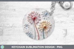 Gorgeous3D Flowers Keychain design.