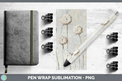 Gorgeous3D Flowers Pen Wrap design.