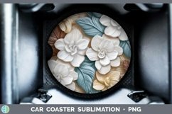 Gorgeous3D Flowers Car Coaster design.