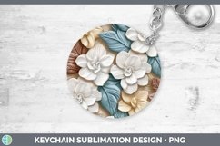 Gorgeous3D Flowers Keychain design.
