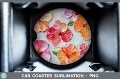 Gorgeous3D Flowers Car Coaster design.