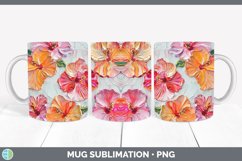 Gorgeous3D Flowers Mug Wrap design.