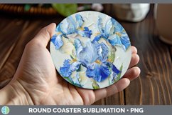 Gorgeous3D Flowers Round Coaster design.