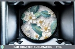 Gorgeous3D Flowers Car Coaster design.
