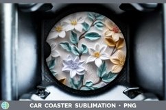Gorgeous3D Flowers Car Coaster design.