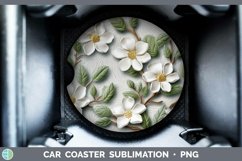 Gorgeous3D Flowers Car Coaster design.