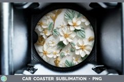 Gorgeous3D Flowers Car Coaster design.