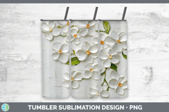 Gorgeous3D Flowers Tumbler design.