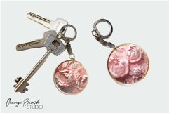 3D Flowers Keychain Bundle 3d Sublimation Designs