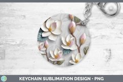 Gorgeous3D Flowers Keychain design.