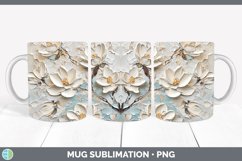 Gorgeous3D Flowers Mug Wrap design.