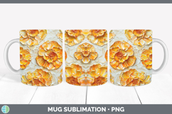 Gorgeous3D Flowers Mug Wrap design.