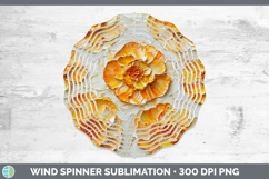 Gorgeous3D Flowers Wind Spinner design.