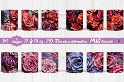 3D Flowers sublimation | 3D mug Product Image 1