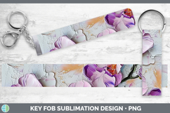 Gorgeous3D Flowers Key Fob design.
