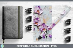 Gorgeous3D Flowers Pen Wrap design.