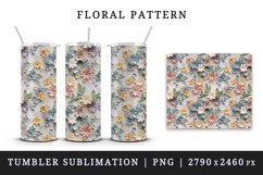 3d flowers patterns floral arrangement design wraps sublimation bundle for customize 20 OZ tumbler