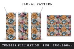 3d flowers patterns floral arrangement design wraps sublimation bundle for customize 20 OZ tumbler