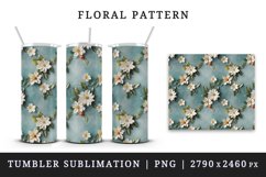 3d flowers patterns floral arrangement design wraps sublimation bundle for customize 20 OZ tumbler