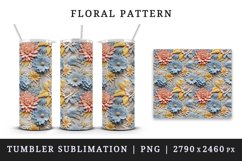 3d flowers patterns floral arrangement design wraps sublimation bundle for customize 20 OZ tumbler