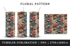 3d flowers patterns floral arrangement design wraps sublimation bundle for customize 20 OZ tumbler