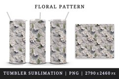 3d flowers patterns floral arrangement design wraps sublimation bundle for customize 20 OZ tumbler