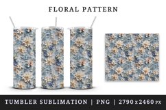 3d flowers patterns floral arrangement design wraps sublimation bundle for customize 20 OZ tumbler