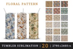 3d flowers patterns floral arrangement design wraps sublimation bundle for customize 20 OZ tumbler