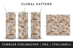 3d flowers patterns floral arrangement design wraps sublimation bundle for customize 20 OZ tumbler