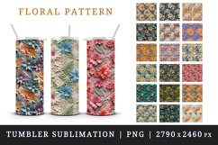 3d flowers patterns floral arrangement design wraps sublimation mega big bundle for customize 20 OZ tumbler