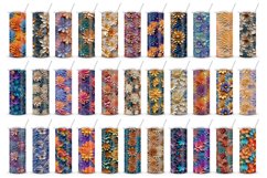 3d flowers patterns floral arrangement design wraps sublimation mega big bundle for customize 20 OZ tumbler