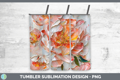 Gorgeous3D Flowers Tumbler design.