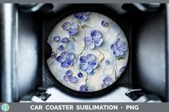 Gorgeous3D Flowers Car Coaster design.