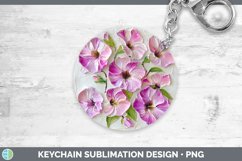 Gorgeous3D Flowers Keychain design.
