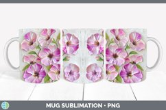 Gorgeous3D Flowers Mug Wrap design.
