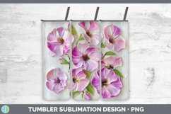 Gorgeous3D Flowers Tumbler design.