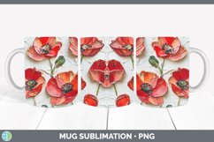 Gorgeous3D Flowers Mug Wrap design.