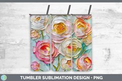 Gorgeous3D Flowers Tumbler design.