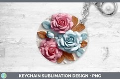 Gorgeous3D Flowers Keychain design.