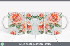 Gorgeous3D Flowers Mug Wrap design.