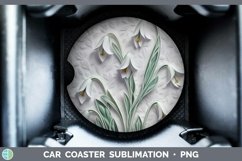Gorgeous3D Flowers Car Coaster design.