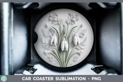 Gorgeous3D Flowers Car Coaster design.