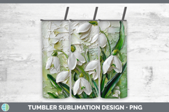 Gorgeous3D Flowers Tumbler design.