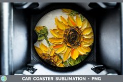 Gorgeous3D Flowers Car Coaster design.