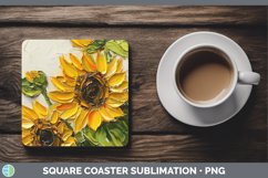 Gorgeous3D Flowers Square Coaster design.