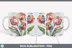 Gorgeous3D Flowers Mug Wrap design.